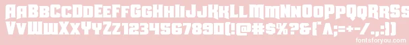 Uniongray Font – White Fonts on Pink Background