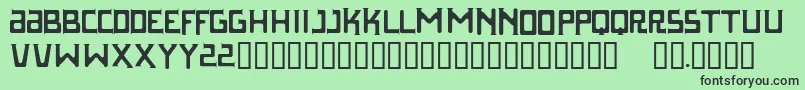Parasight Font – Black Fonts on Green Background