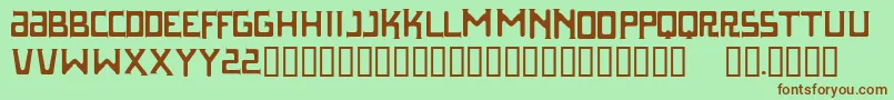 Parasight Font – Brown Fonts on Green Background