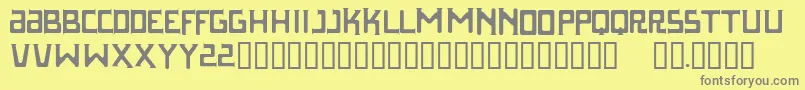 More about Parasight Font Parasight Font – Gray Fonts on Yellow Background