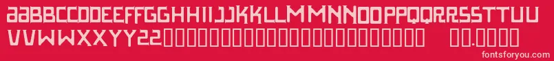Parasight Font – Pink Fonts on Red Background
