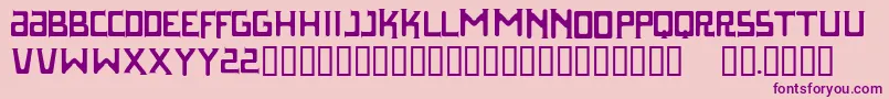 Parasight Font – Purple Fonts on Pink Background
