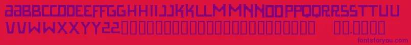 Parasight Font – Purple Fonts on Red Background