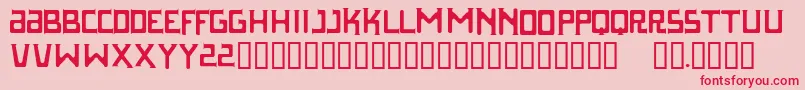 Parasight Font – Red Fonts on Pink Background