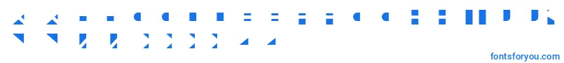 フォントLeculierColorRegular – 白い背景に青い文字