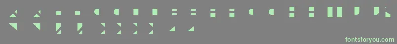 フォントLeculierColorRegular – 灰色の背景に緑のフォント
