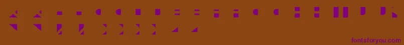 LeculierColorRegular-fontti – violetit fontit ruskealla taustalla