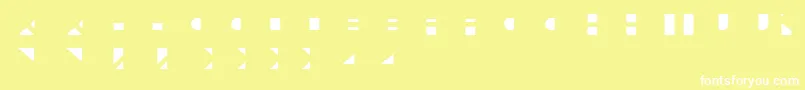 フォントLeculierColorRegular – 黄色い背景に白い文字