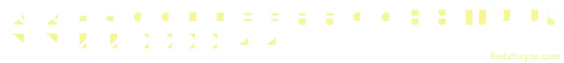 フォントLeculierColorRegular – 白い背景に黄色の文字