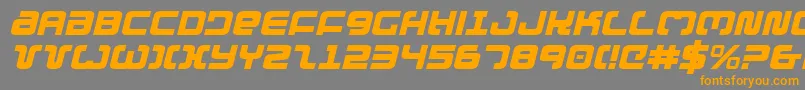 Exedorei Font – Orange Fonts on Gray Background