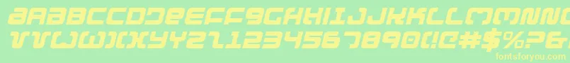 Exedorei Font – Yellow Fonts on Green Background