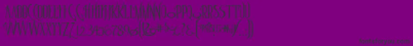 Parselto Font – Black Fonts on Purple Background