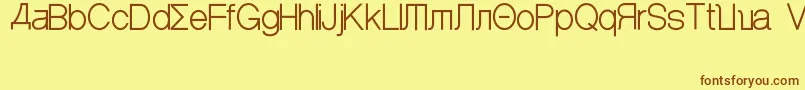 Шрифт AlghorieStd – коричневые шрифты на жёлтом фоне