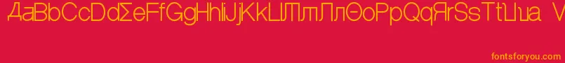 AlghorieStd Font – Orange Fonts on Red Background