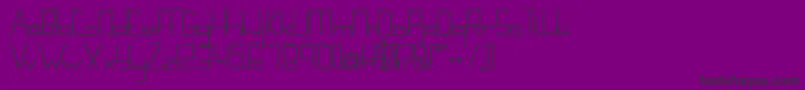 Kuppelultracondenseboldkuppel Font – Black Fonts on Purple Background