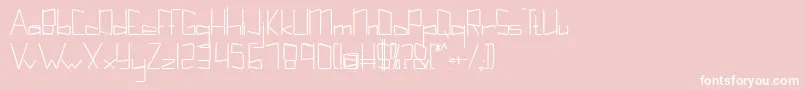 Kuppelultracondenseboldkuppel Font – White Fonts on Pink Background