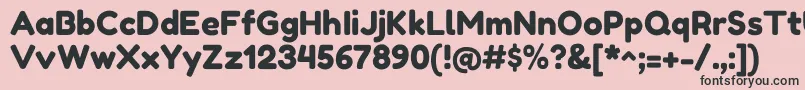 FredokaoneRegular Font – Black Fonts on Pink Background