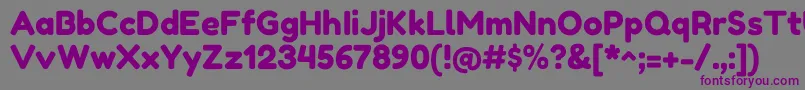 FredokaoneRegular Font – Purple Fonts on Gray Background