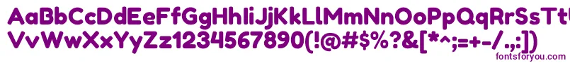 FredokaoneRegular Font – Purple Fonts on White Background