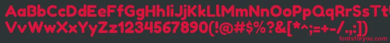 FredokaoneRegular Font – Red Fonts on Black Background