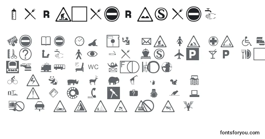 Schriftart International – Alphabet, Zahlen, spezielle Symbole