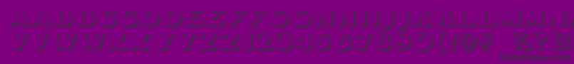 Dsfattyshadow-Schriftart – Schwarze Schriften auf violettem Hintergrund