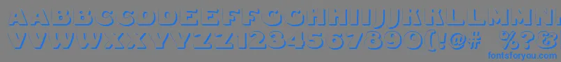 Dsfattyshadow Font – Blue Fonts on Gray Background