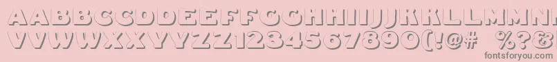 Dsfattyshadow Font – Gray Fonts on Pink Background