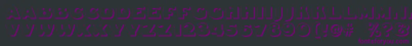 Dsfattyshadow Font – Purple Fonts on Black Background