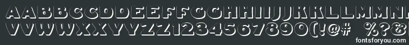 Dsfattyshadow Font – White Fonts on Black Background