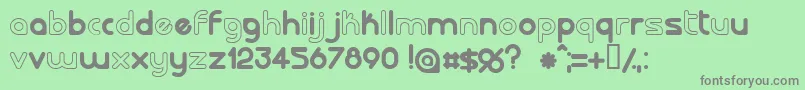 Lalorg Font – Gray Fonts on Green Background
