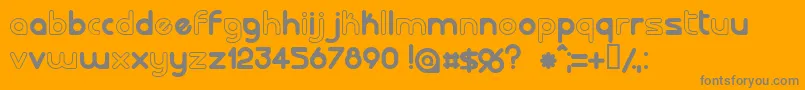 Lalorg Font – Gray Fonts on Orange Background