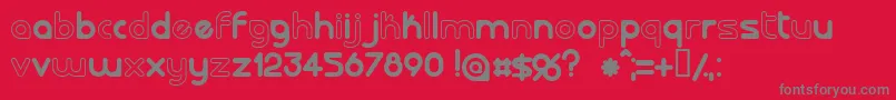Lalorg Font – Gray Fonts on Red Background