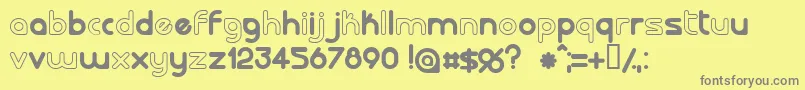 More about Lalorg Font Lalorg Font – Gray Fonts on Yellow Background