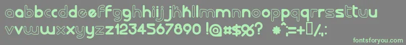 Lalorg Font – Green Fonts on Gray Background