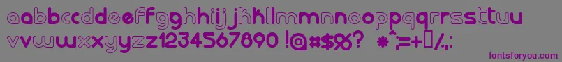 Lalorg Font – Purple Fonts on Gray Background