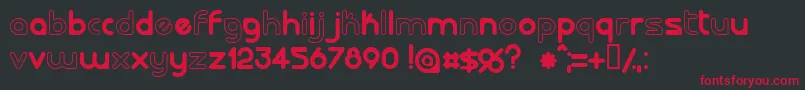 Lalorg Font – Red Fonts on Black Background