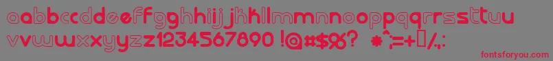 Lalorg Font – Red Fonts on Gray Background