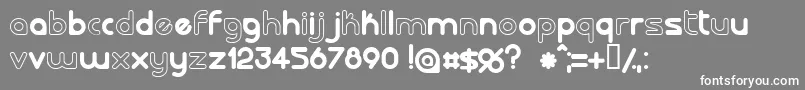 Lalorg Font – White Fonts on Gray Background