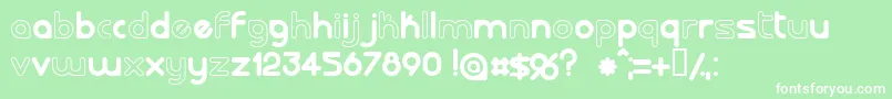 Lalorg Font – White Fonts on Green Background