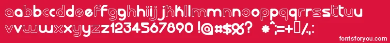Lalorg Font – White Fonts on Red Background