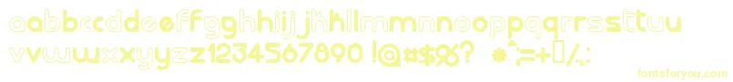 Lalorg Font – Yellow Fonts on White Background