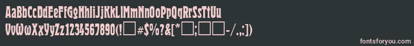 Heroldctt Font – Pink Fonts on Black Background