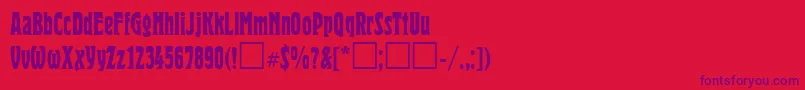 fuente Heroldctt – Fuentes Moradas Sobre Fondo Rojo