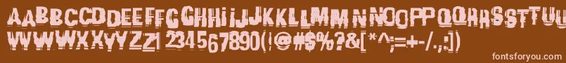 More about Garbagec Font Garbagec Font – Pink Fonts on Brown Background