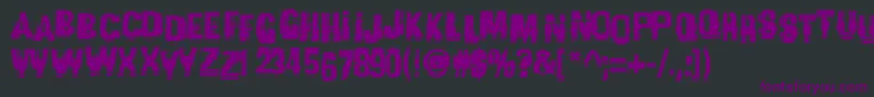 Garbagec Font – Purple Fonts on Black Background