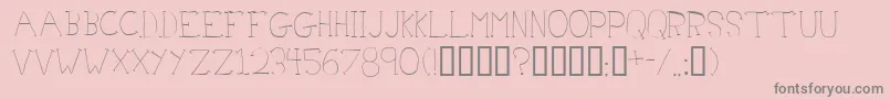 DoctorAzul Font – Gray Fonts on Pink Background