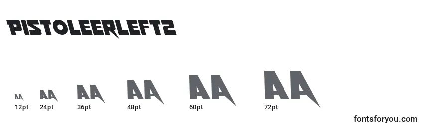 Pistoleerleft2 Font Sizes