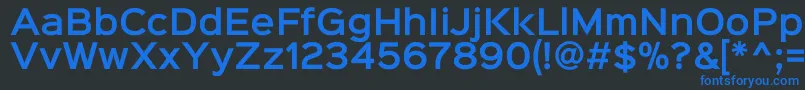 Police Sinkinsans600semibold – polices bleues sur fond noir
