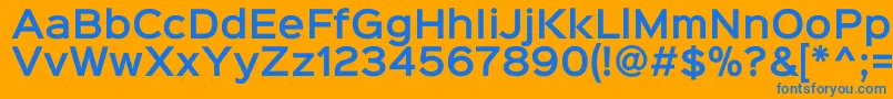 Sinkinsans600semibold Font – Blue Fonts on Orange Background